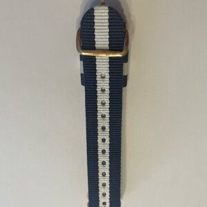 Daniel Wellington NATO Navy and White Striped Watch Strap